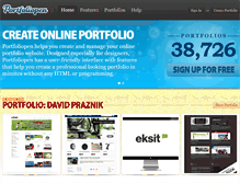 Tablet Screenshot of portfoliopen.com